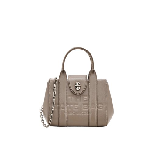 MARC JACOBS THE TURNLOCK TOTE CEMENT